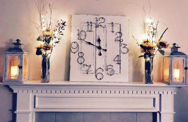 Wooden Door Panel Inspired Clock