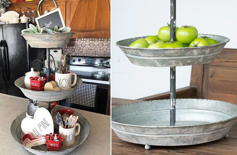 *HUUUGE* Three Tiered Metal Display Tray