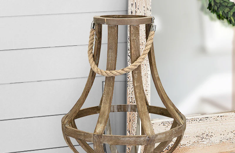 Paneled Wooden Lantern