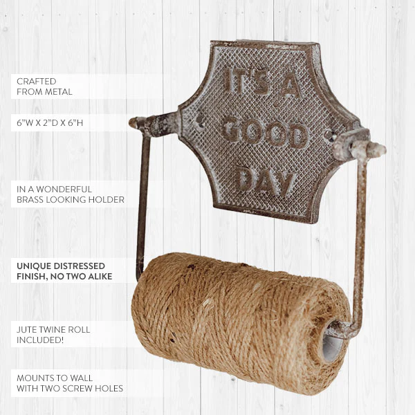 Cast Iron Wall Mount Twine Holder