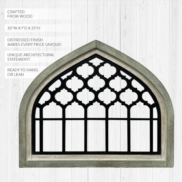 French Gothic Architectural Wall Arch