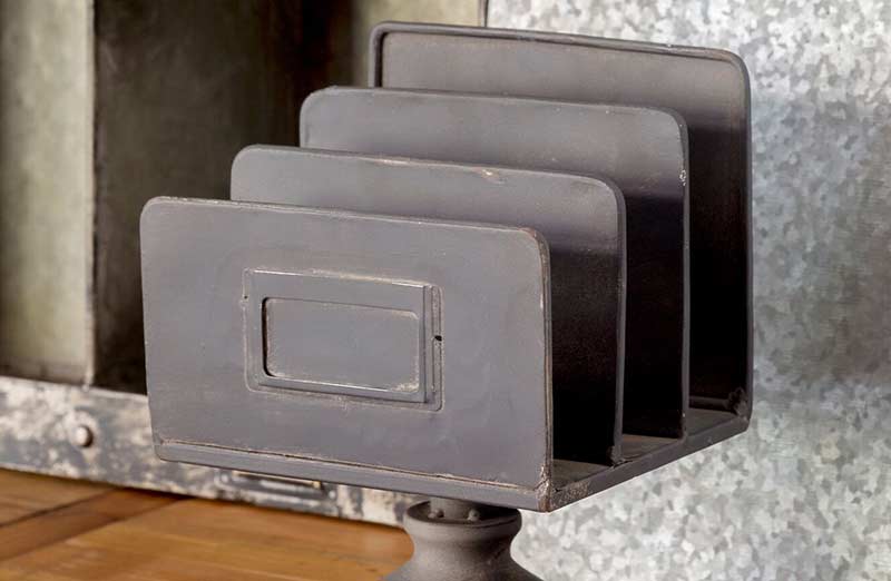 Distressed Business Card Stand
