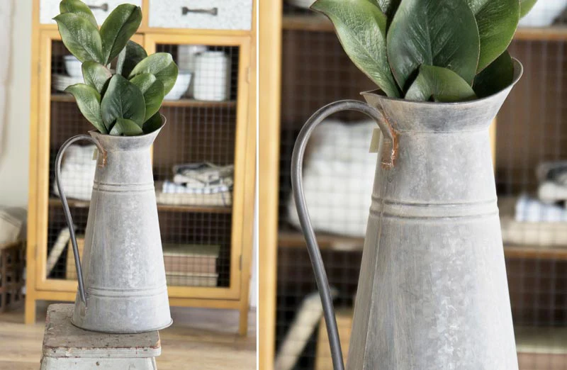 Galvanized Metal Decorative Watering Can