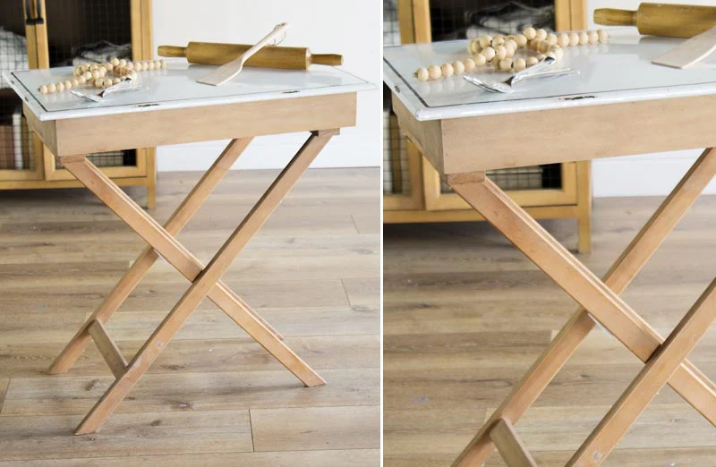 Chippy Paint Enamel Storage Table