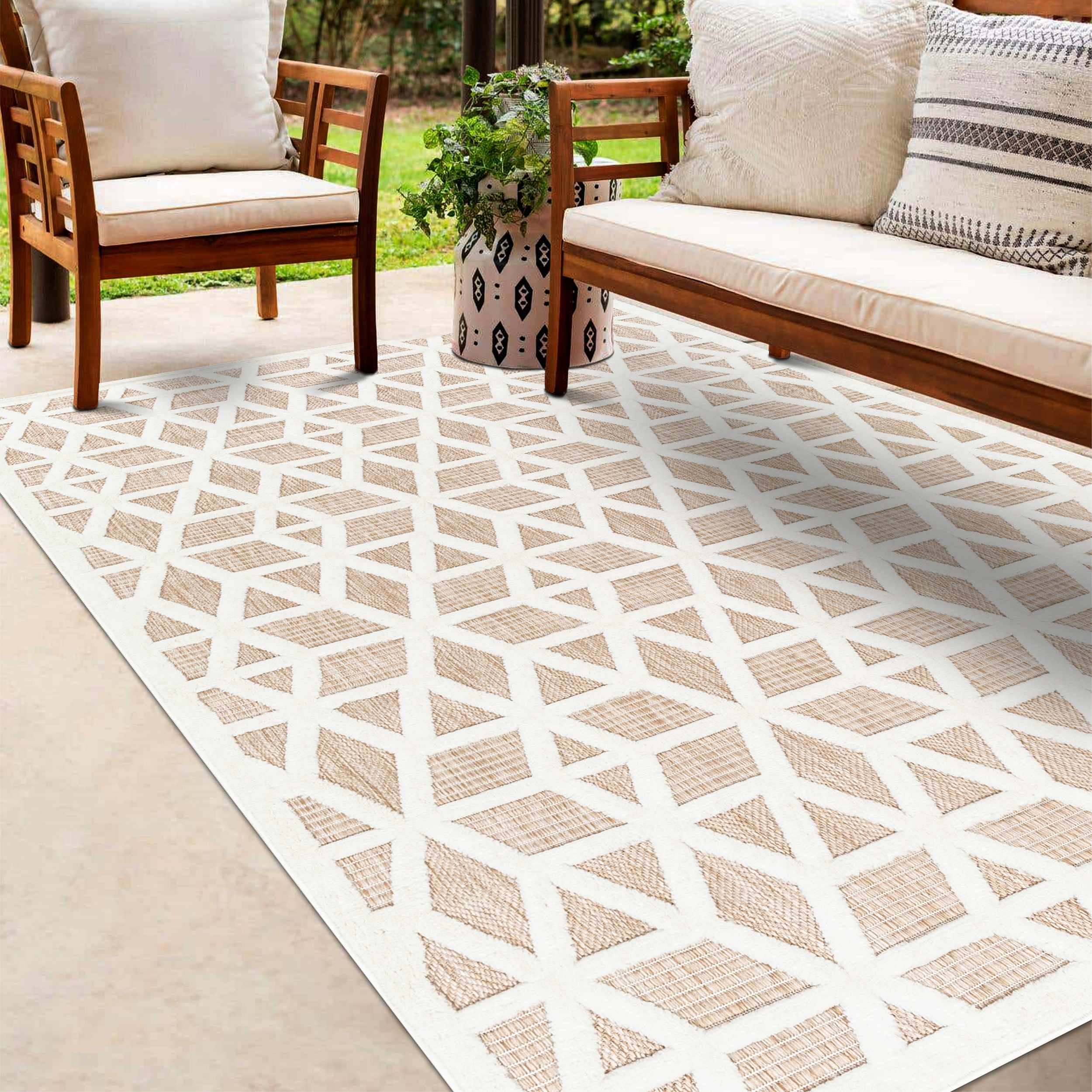 Tan Outdoor Rug