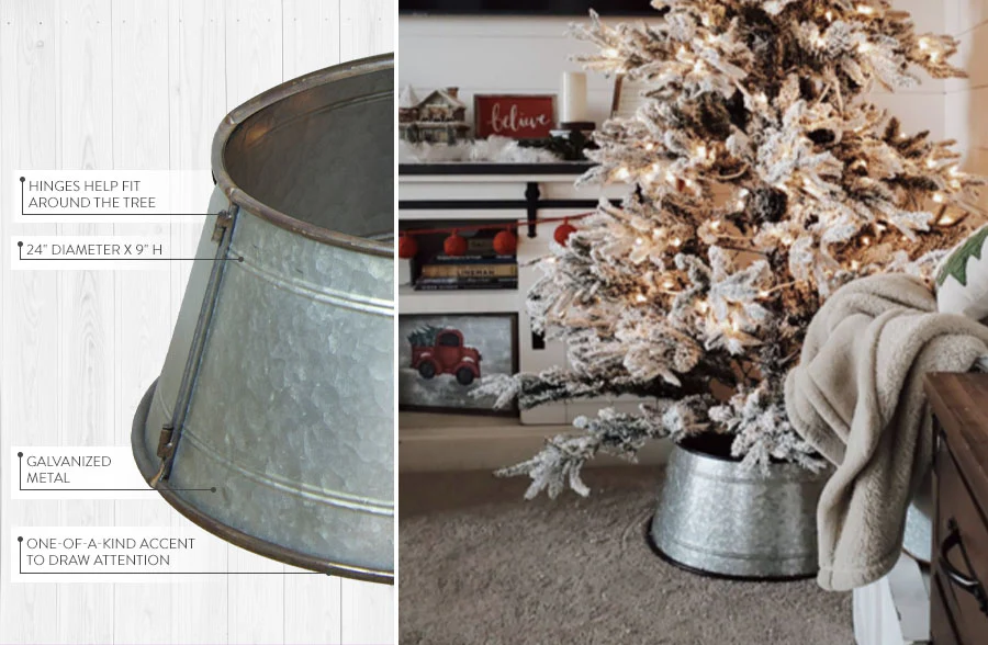 HUGE Galvanized Tree Collar