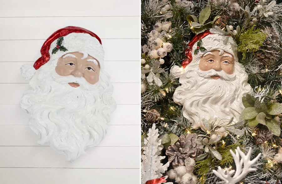 Santa Head Wall Decor