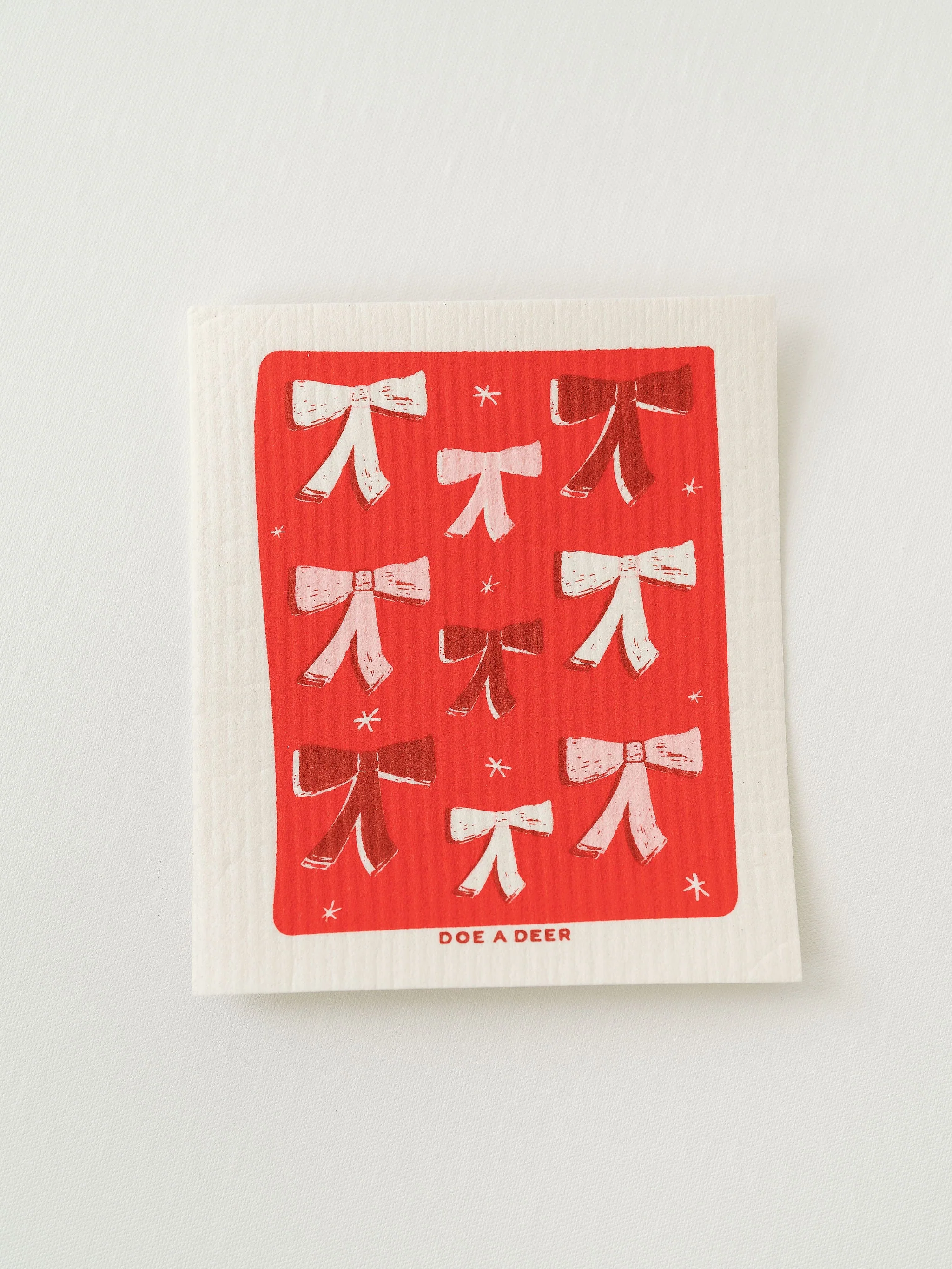 Tie a Bow - Swedish Dishcloth