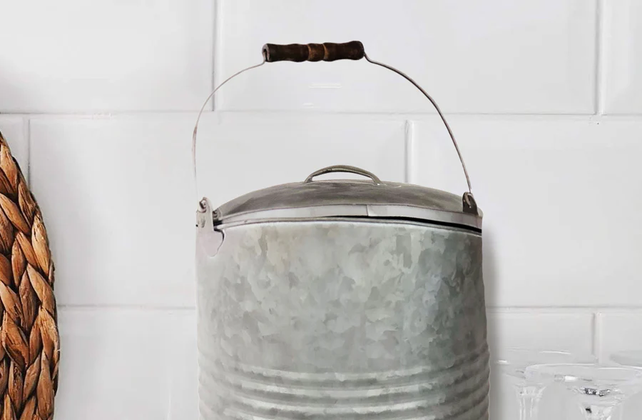 Decorative Galvanized Metal Water Cooler