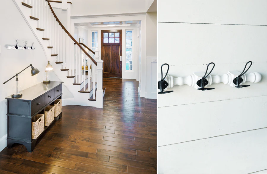 Chippy Spindle Hanging Coat Rack