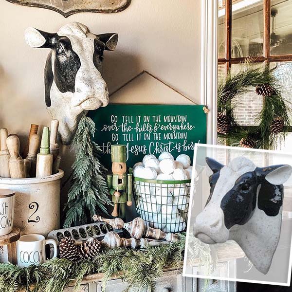 HU-MOOO-NGUS French Farmhouse Cow Head