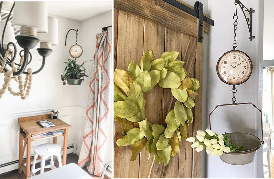 Hanging Produce Scale Clock With Bracket