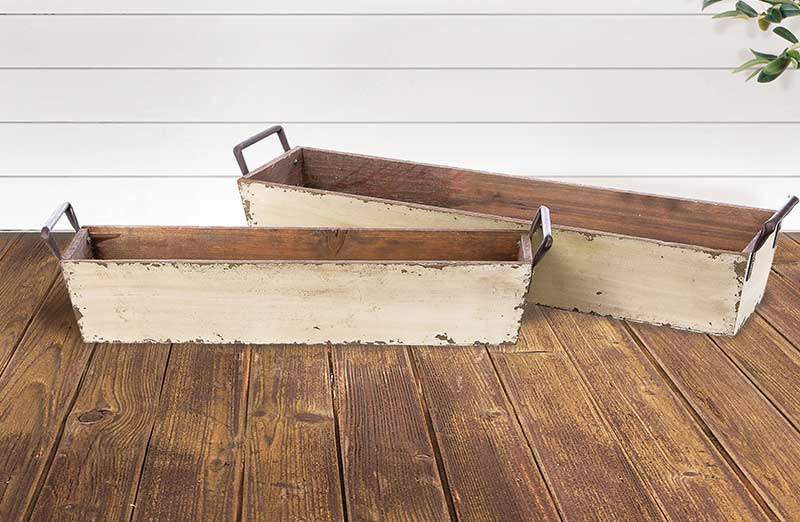 *LONG* Brick Mold Inspired Trays  Set Of 2