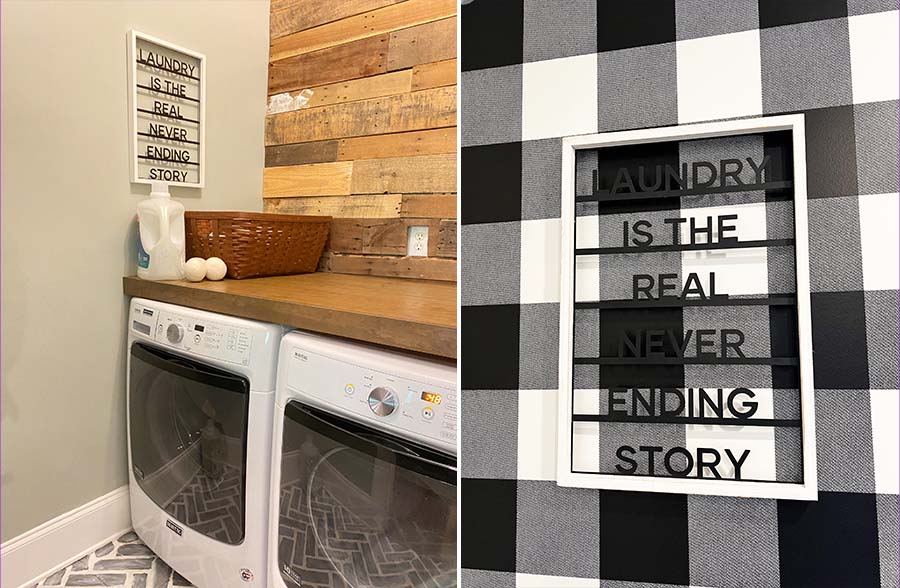 Fun Laundry Sign Wall Decor, Pick Your Style