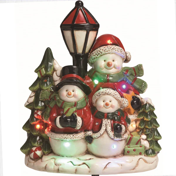 Light Up Musical Snowman Family