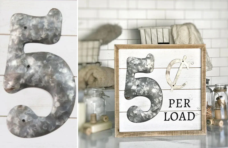 Old Fashioned Shiplap Laundromat Sign