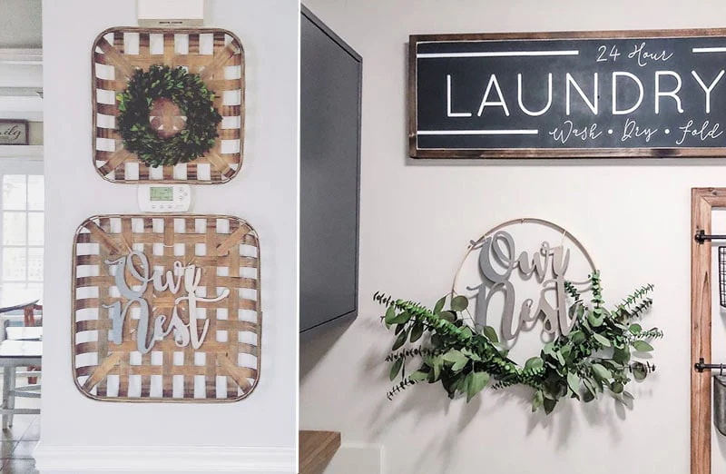 Our Nest Script Metal Cutout Sign