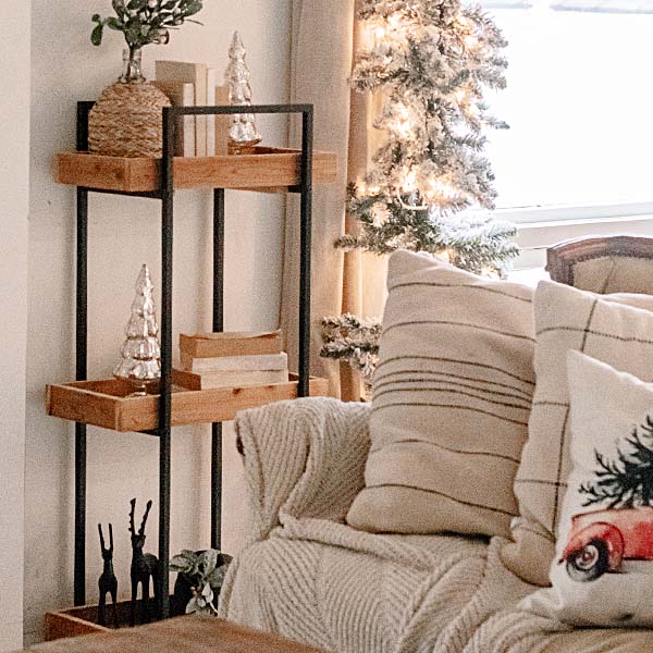Three Tier Standing Shelf | Modern Industrial