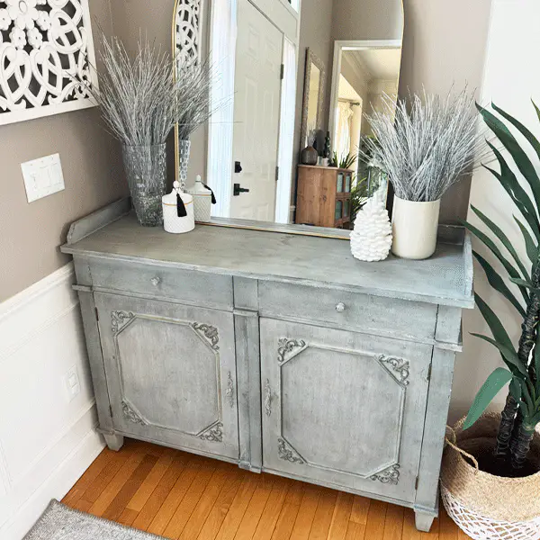 Antique Inspired Butler's Buffet Cabinet with Drawers