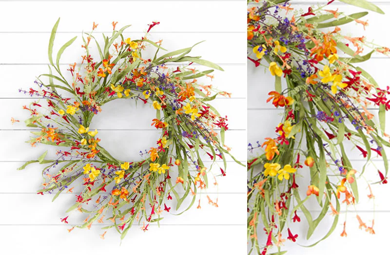 Mini Floral/Grass Wreath 20D EVA/Plastic