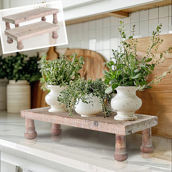 Spring Plant Wood Riser, Choose Your Size