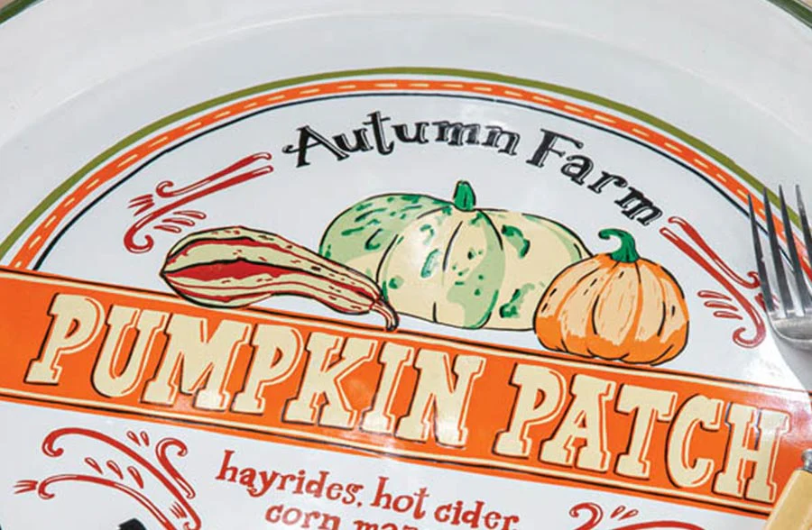 Pumpkin Patch Serving Tray