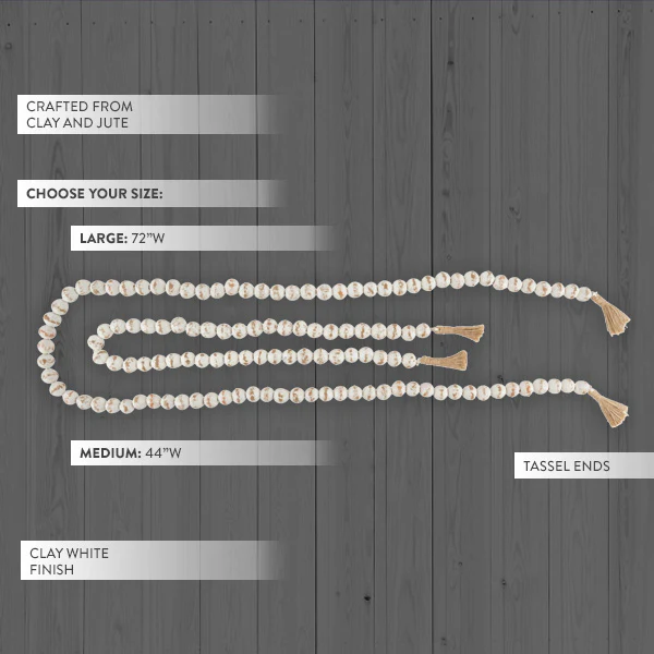 Clay Beaded Garland, Pick Your Size