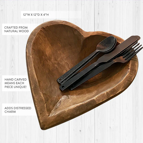 Heart-Shaped Dough Bowl