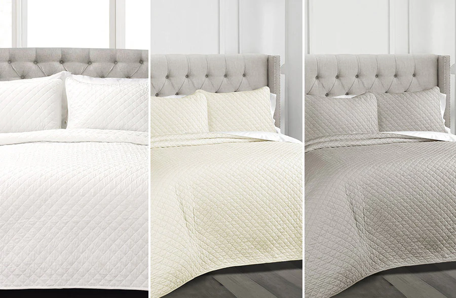 Hand Made Reversible Patchwork Quilt with 2 Shams,  Pick Your Size/Color