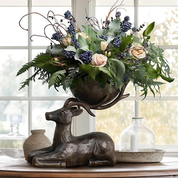 Bronze Buck Bowl | Brilliant Centerpiece Collection