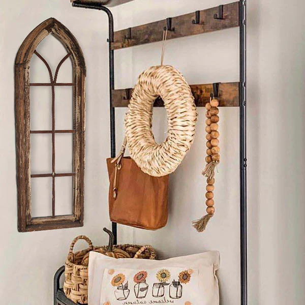 Architectural Salvage Arched Window Panel