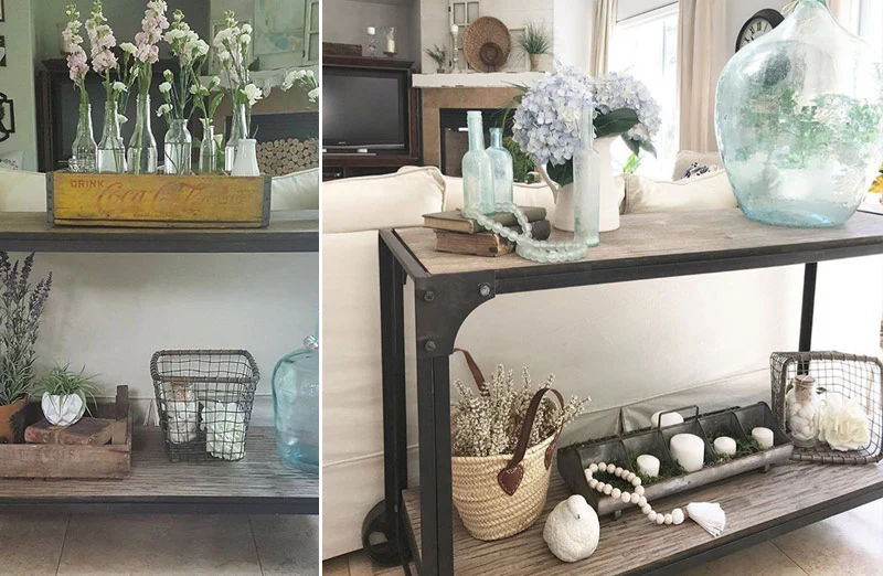 Flat Iron Factory Console Table