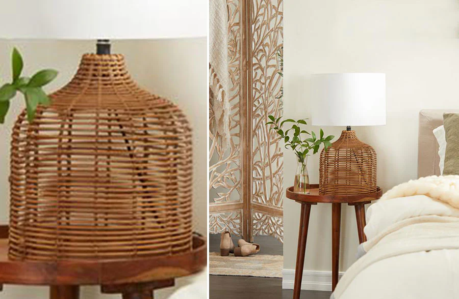 Rattan Table Lamp