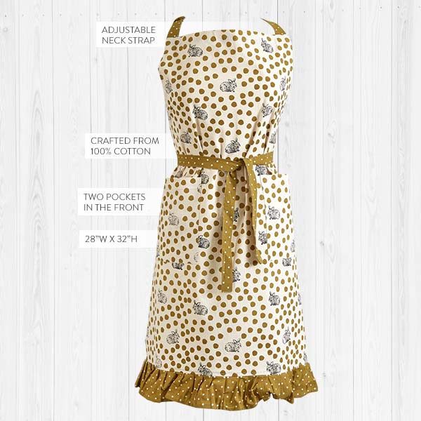 Cotton Spring Bunny Apron
