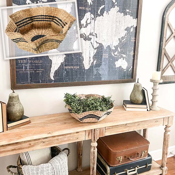 Scalloped Seagrass Basket