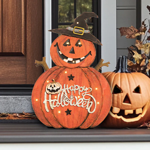 Light Up Jolly Jack-O-Lantern