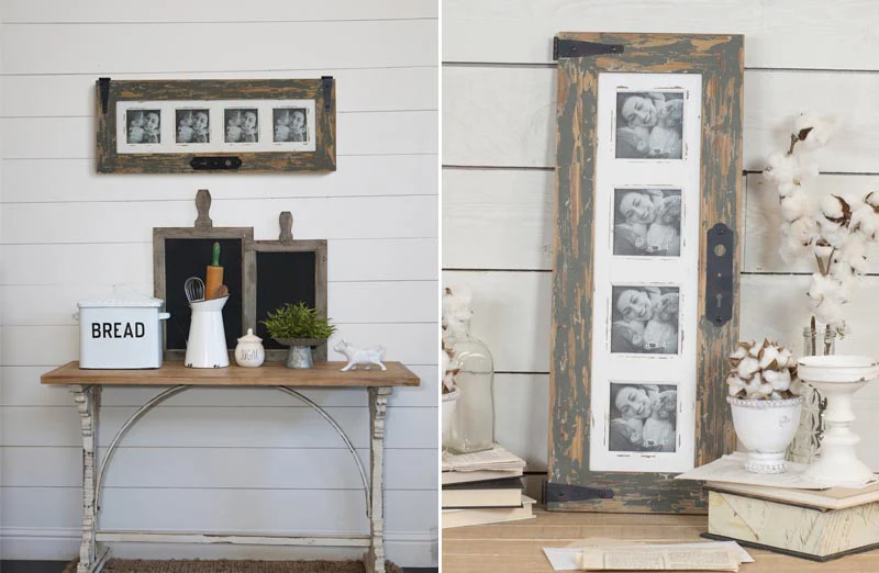 Barnwood Framed Photo Collage