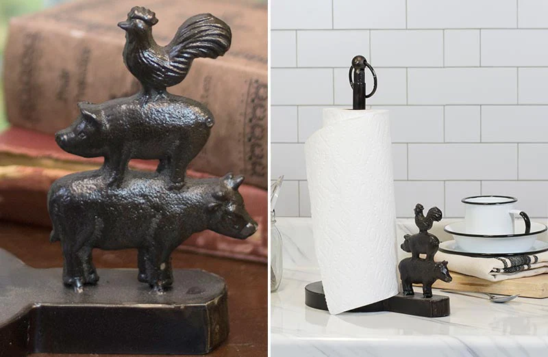 Farm Animals Paper Towel Holder