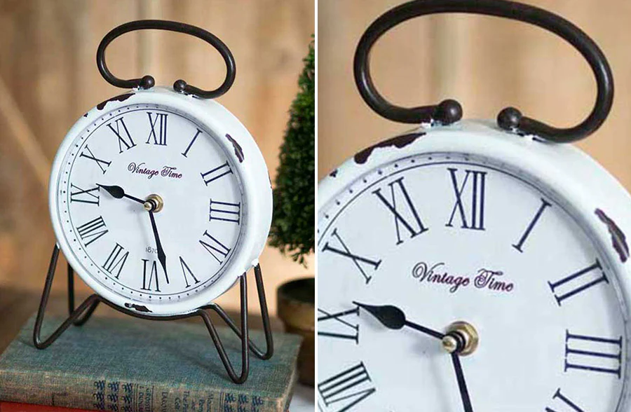 Vintage Time Tabletop Clock