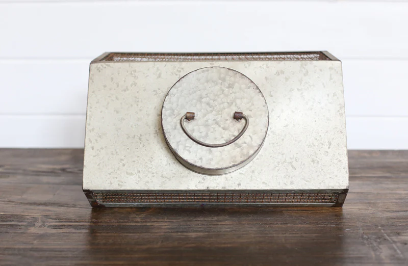 Vintage Inspired Wire Canister Basket