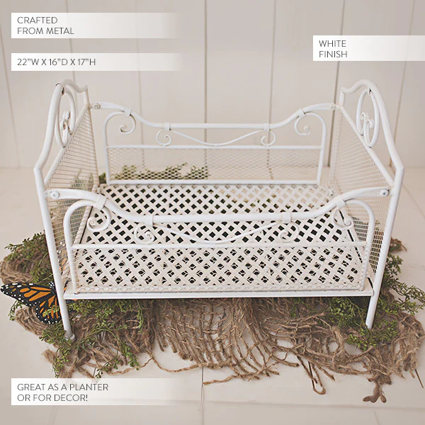 French Country Metal Garden Planter Display