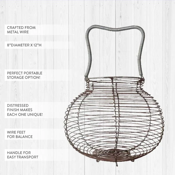 FOUND Metal Wire Egg Basket