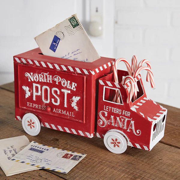 North Pole Post Christmas Truck Decor