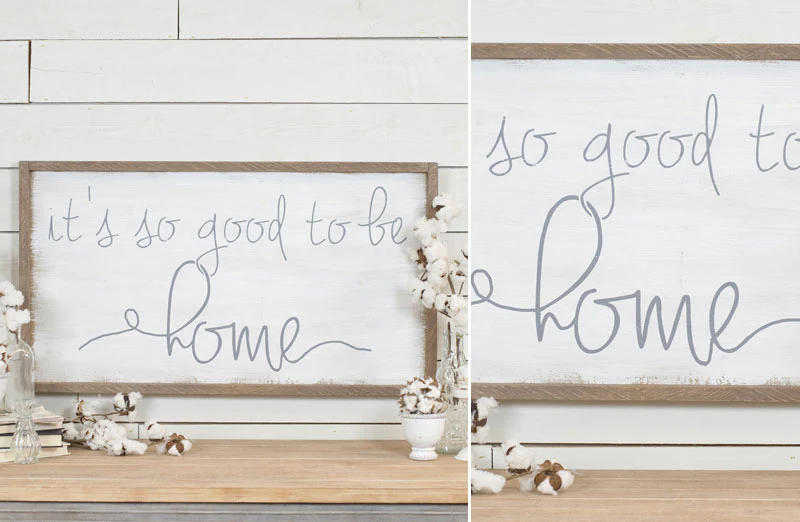 HUUUGE Good To Be Home Shiplap Inspired Sign