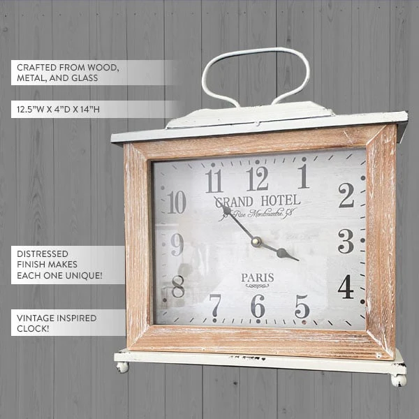 Square Tabletop Clock