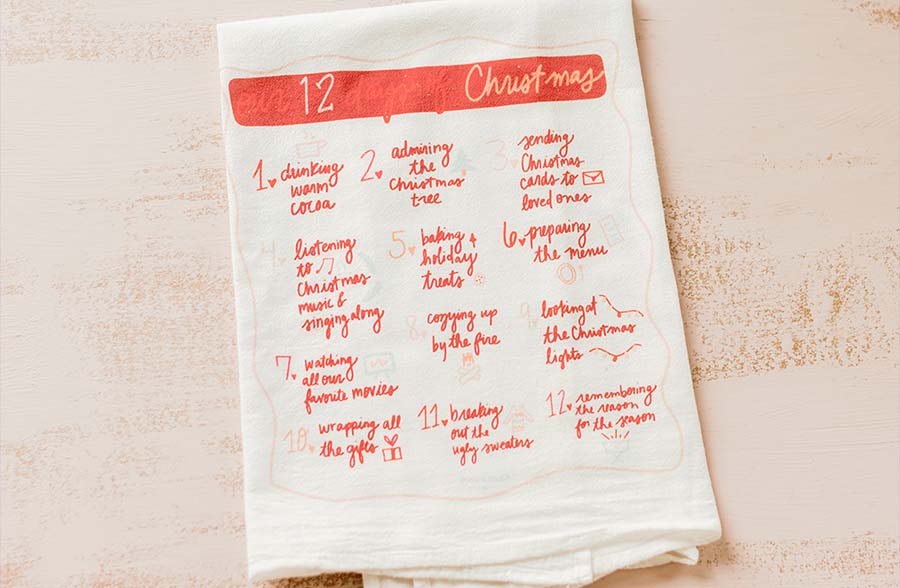 Holiday Spirit Kitchen Towels, Pick Your Style | Handmade in USA